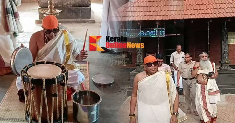 Drum wizard Sivamani performs a mesmerizing performance in front of the goddess of music, Mridanga Saileshwari.