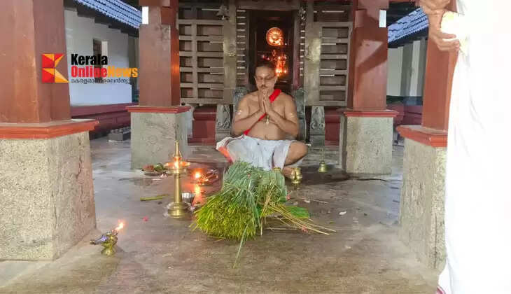 Niraputhari was celebrated at the Sree Dharmashasta - Shiva temple in Kannadiparamba, Kannur on the occasion of Uthrada Day.