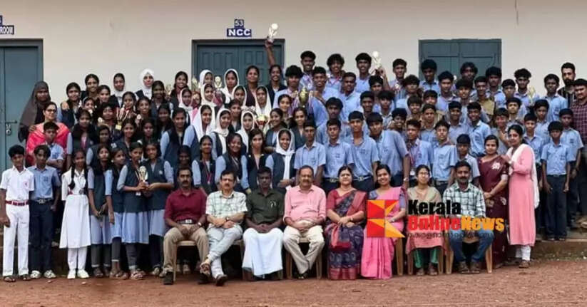 Ancharakandi Higher Secondary School students excel in sports
