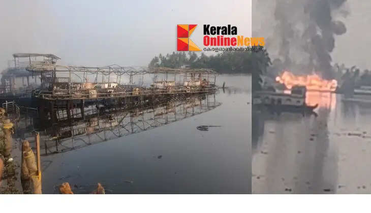 2 boats caught fire in Pallathuruthy, Alappuzha