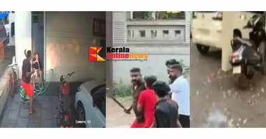 CPM protest with sticks and swords turns violent in Panur UDF worker's house broken into and vehicles vandalized