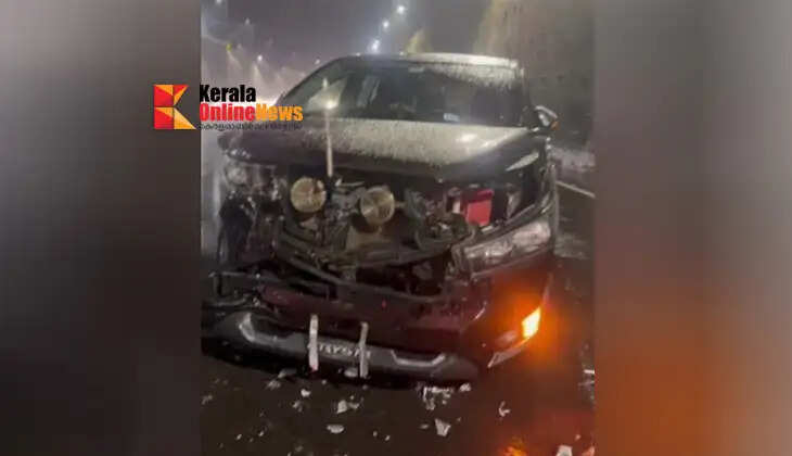 MLA Sandeep Varier was involved in a car accident.