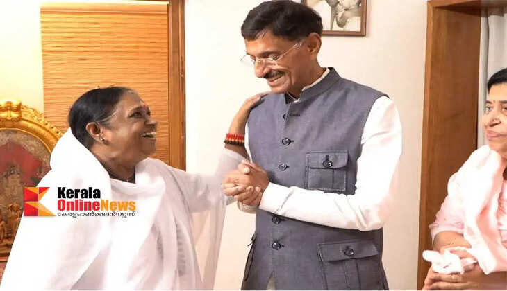Union Minister of State for Defence Sanjay Seth visits Mata Amritanandamayi Math and Amrita Vishwavidyapeetham Amritapuri Campus