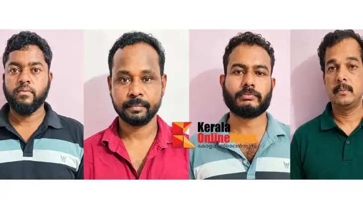 Four accused remanded in the case involving the assault of a student after being called out of his home in Edakkanam.