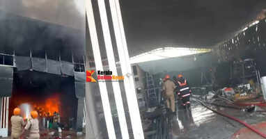 Major fire breaks out in Kasaragod's Seetangoli: Hardware store gutted