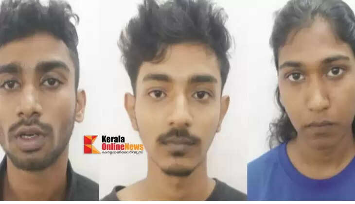 Three people, including a woman, arrested with one kilo of ganja in Kochi