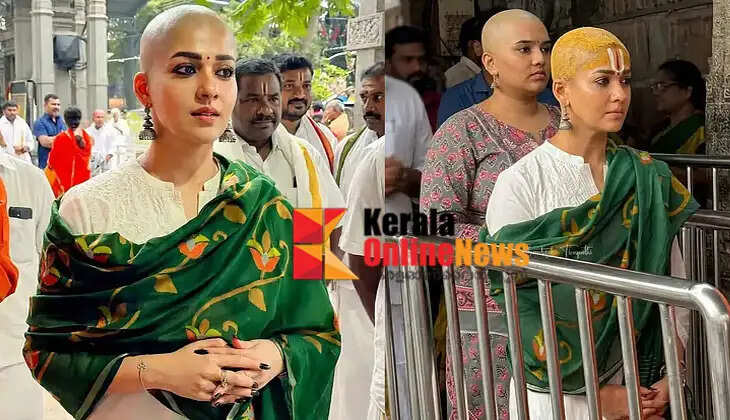 The footage of actress Nayanthara visiting a temple with her head shaved is going viral on social media; but this is the real truth