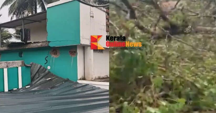 Heavy rain in Palakkad; widespread damage due to lightning