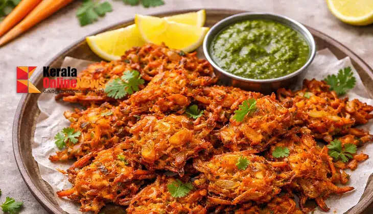 Carrot pakoda can be easily prepared at home