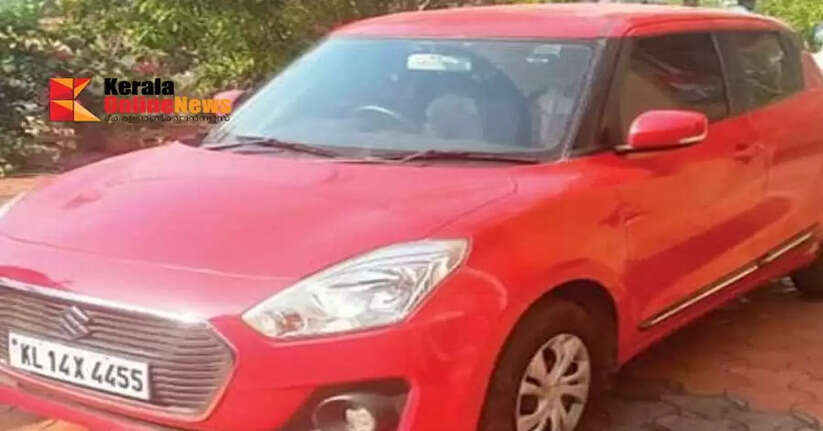 A car stolen by a notorious thief from a workshop in Cheruthazham Kannur was found in Kasaragod