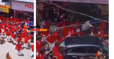 A group of students clashed during Onam celebrations in Kannur city; footage released