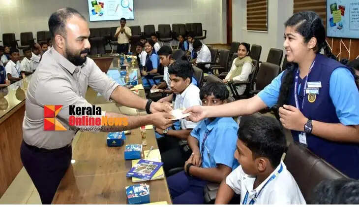 Students fill the arena; Kannur District Collector joins them as a friend