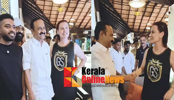 Let's convey the message of love from football lovers in Kerala to Cristiano! Chief Minister VD Satheesan meets Ronaldo's sister Elma Evero