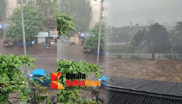Heavy rains; Normal life in Kannur city comes to a standstill for an hour