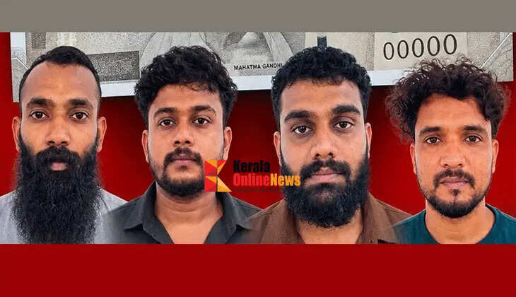 Four people have been arrested in Palloor for cheating a petrol pump by using counterfeit ₹500 notes to refuel.