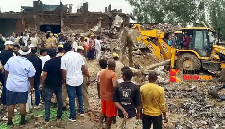 Massive explosion at a firecracker factory in Uttar Pradesh; 11 killed.