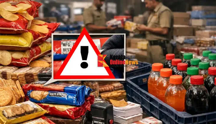 Expiry dates on food products were repeatedly altered; accused arrested with counterfeit goods worth ₹75 lakh.