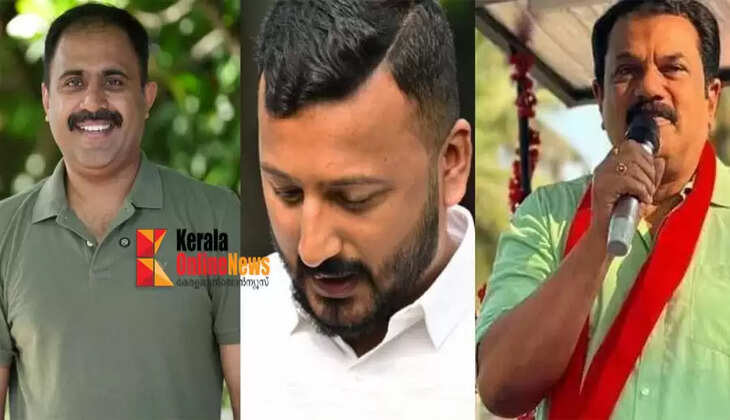 Bursting crackers, serving sweets...are DYFI members happy? Abin Varkey with questions along with Mukesh MLA's picture