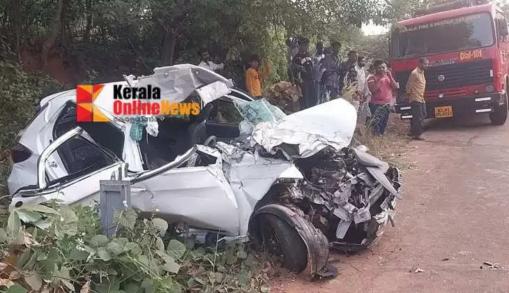 Three people were injured in a collision between a car and a bus in Uli, Kannur