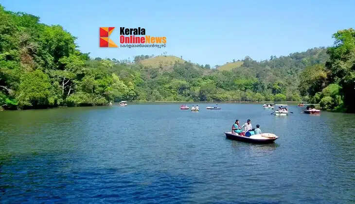 Lush greenery, a lake, and mist; Pookode Lake captivates tourists.