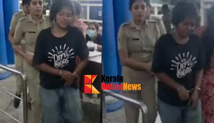 A drunk woman arrested for biting and injuring a female police officer while stopping vehicles in the middle of the night