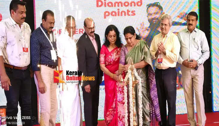 Diamond Paints dealers' meet organized in Kannur; new products launched in the market.