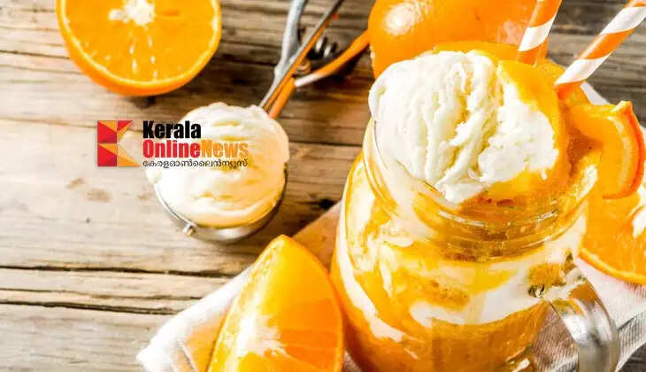 orange ice cream drink