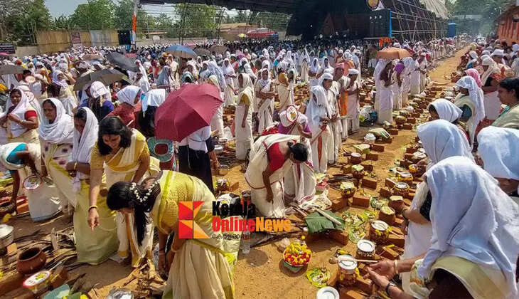 Church and mosque provided facilities for those who came for Pongala