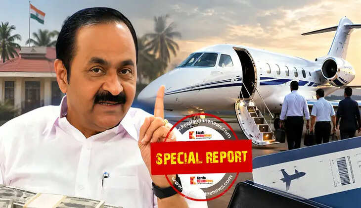 VD Satheesan chartered flight