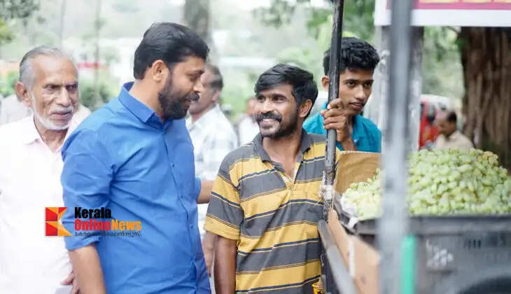 LDF candidate M. Vijay's tour is full of excitement