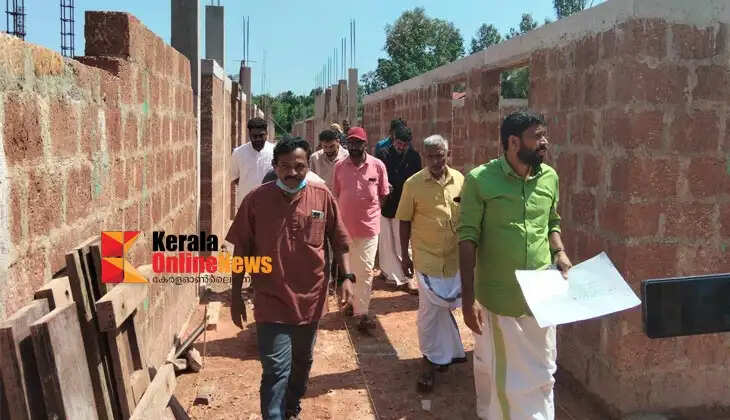 MLA M. Vijin assessed the progress of the Chanthapura Theyyam Museum project.