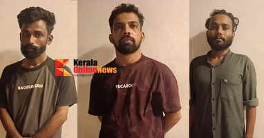 Three youths arrested while smuggling 15 grams of MDMA in a car in Koothuparamba