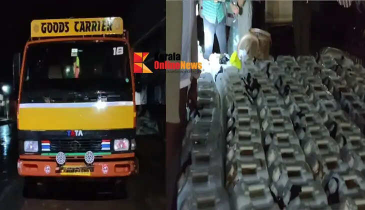 Major spirit seizure at Perumba, Payyannur; one person arrested with 7,000 litres of spirit.