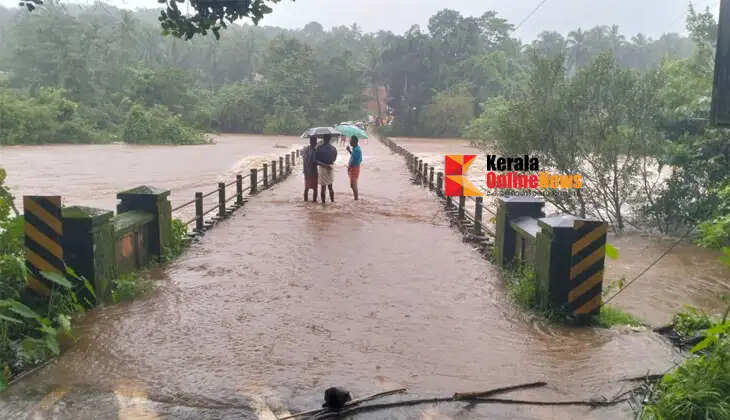 Heavy rain; night travel banned on the Boystown-Palchuram road.
