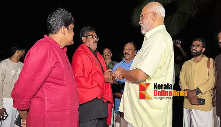 CPM General Secretary MA Baby visits T20 player Sanju's house