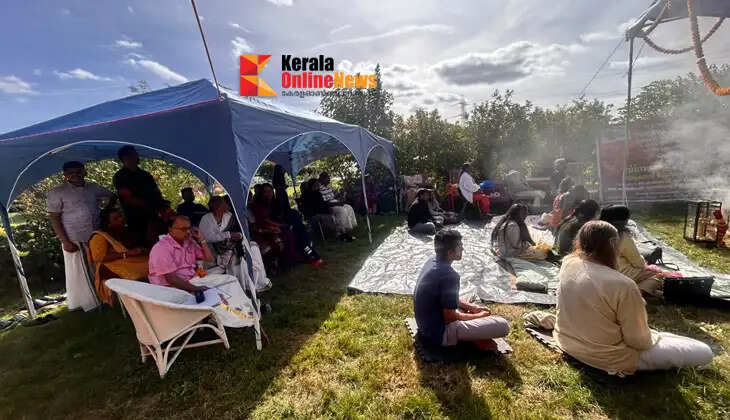 Vinayaka Chaturthi celebrations and the Suryakaladi Mahaganapathi Homam held with great devotion in Kent.