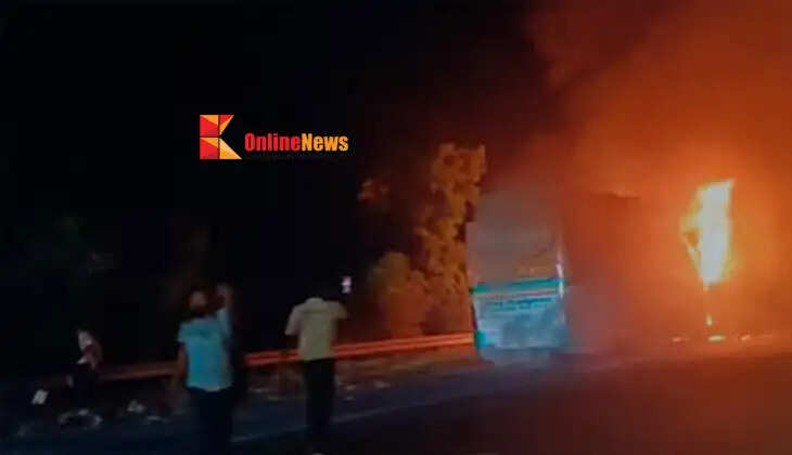 Bus fire on Yamuna Expressway: Nine dead, several injured.