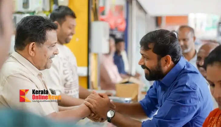 LDF candidate M. Vijay's tour is full of excitement