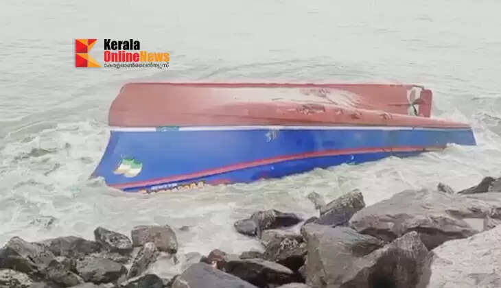 Accident after fishing boat capsizes at Neendakara estuary in Kollam