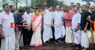 Collapse of NH 66 K Sudhakaran demands strict action against the offenders He has sent a letter to MP Nithin Gadkari