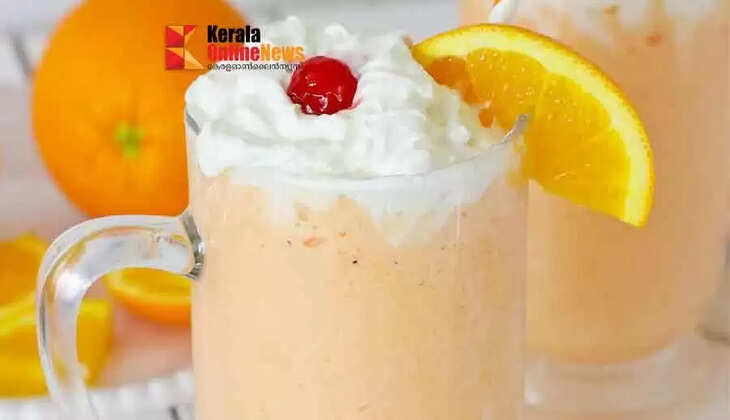 orange milk shake