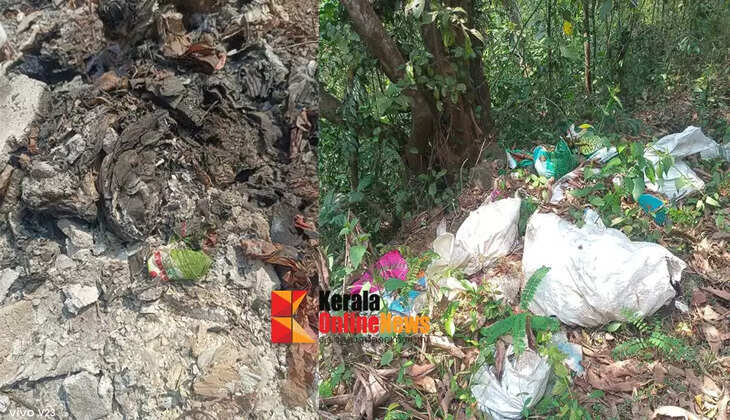 Three people were fined for dumping garbage on the roadside in Mayyil Grama Panchayat limits during an inspection conducted by the District Enforcement Squad.