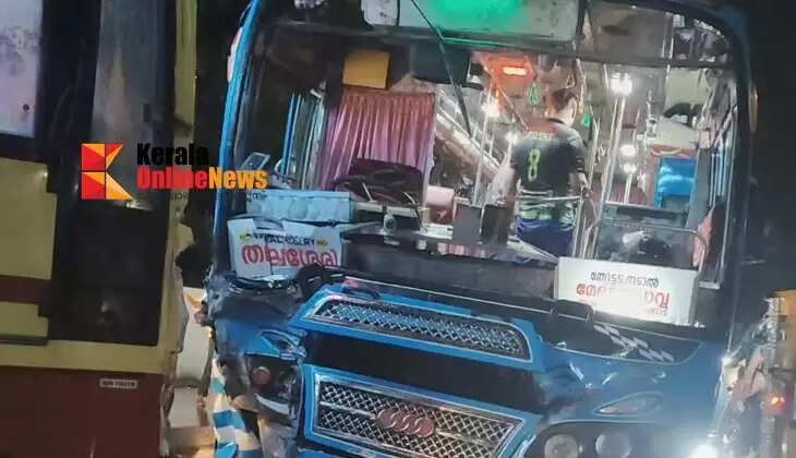 Nine people injured in bus collision in Thottada