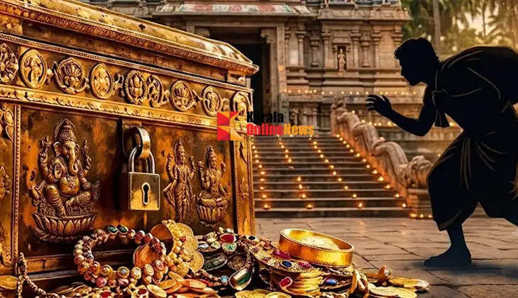After remaining in hiding for 13 years, a convict involved in a case of breaking into a temple's offering box and stealing money and jewelry has been arrested in Ernakulam by the Kelakam police.