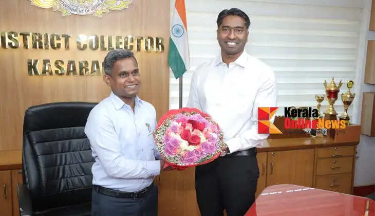Arjun Pandian IAS takes charge as Kasaragod District Collector
