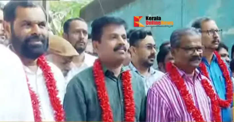 Four accused in the Periya double murder case whose sentence was suspended were released; CPM leaders dressed up and accepted blood meal