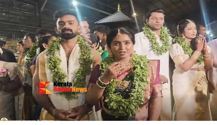 Record breaking wedding rush in Guruvayur today