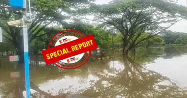 Heavy rains in Kannur, landslides and waterlogging are widespread; low-lying areas are under water
