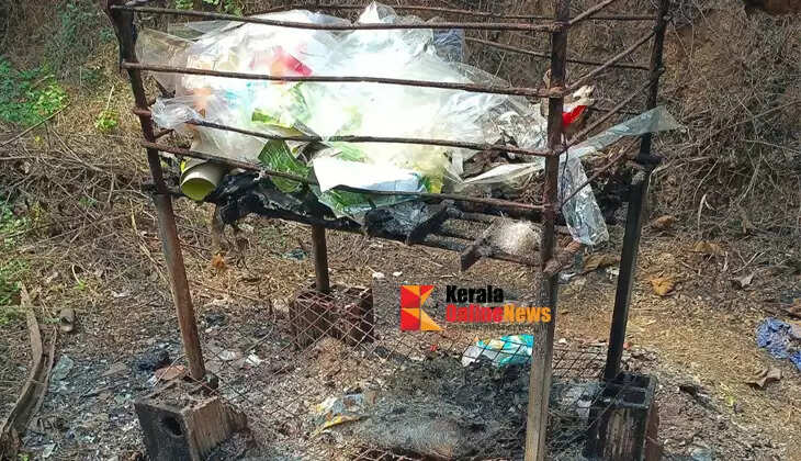 District Enforcement Squad fines firm operating at Kannur's Chooliyadu pier for burning plastic waste