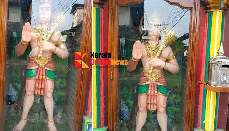 The police have registered a case in connection with the incident of breaking the glass of a Hanuman idol in Kannur.
